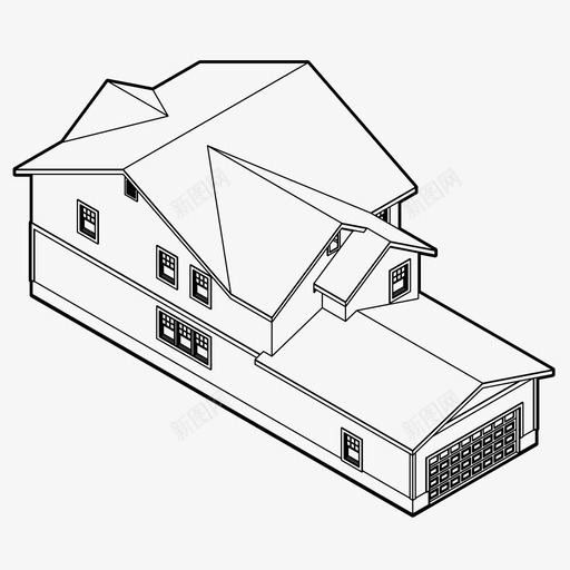 小屋建筑家图标svg_新图网 https://ixintu.com 家 小屋 建筑 真实状态