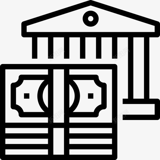 银行业银行业36线性图标svg_新图网 https://ixintu.com 线性 银行业 银行业36