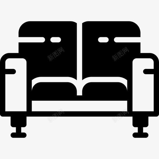 沙发家具和家居7实心图标svg_新图网 https://ixintu.com 实心 家具和家居7 沙发