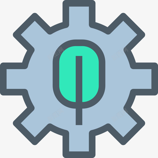齿轮工业5线性颜色图标svg_新图网 https://ixintu.com 工业5 线性颜色 齿轮