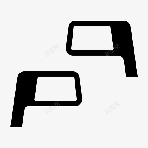 后视镜汽车运输图标svg_新图网 https://ixintu.com 后视镜 汽车 车辆 运输
