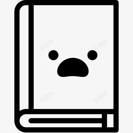 惊人书籍表情符号图标svg_新图网 https://ixintu.com 书籍 书籍表情符号行 图书馆 情感 惊人 教科书 表情符号