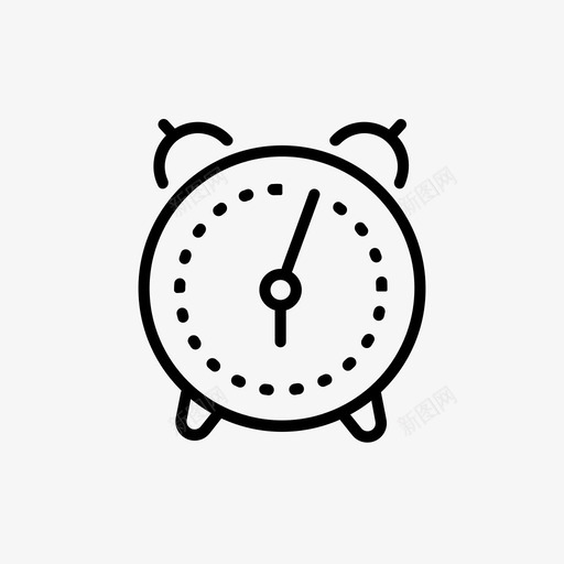 时钟闹钟音符图标svg_新图网 https://ixintu.com 手表 时钟 时间 闹钟 音符