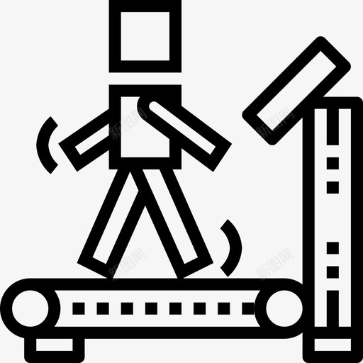 跑步机跑11直线图标svg_新图网 https://ixintu.com 直线 跑11 跑步机