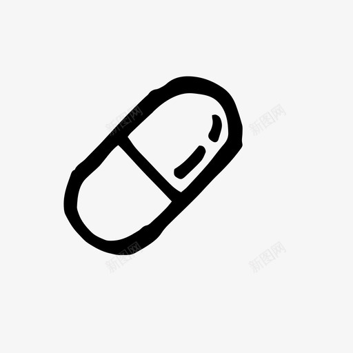 医药健康医院图标svg_新图网 https://ixintu.com 健康 刷式100 医药 医院 药丸 象形图