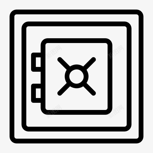 保险箱隔离防护图标svg_新图网 https://ixintu.com 保安 保险库 保险箱 商务和办公室3个 防护 隔离