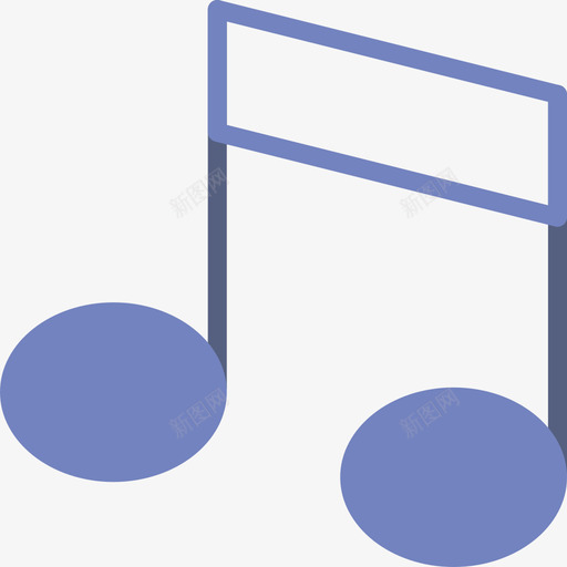 音符音乐和乐器5扁平图标svg_新图网 https://ixintu.com 扁平 音乐和乐器5 音符