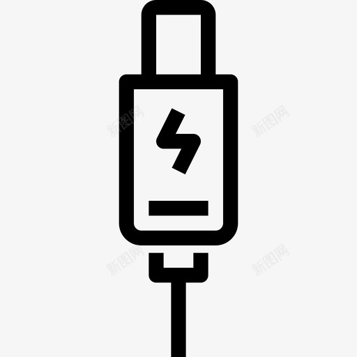 连接器计算机和硬件4线性图标svg_新图网 https://ixintu.com 线性 计算机和硬件4 连接器