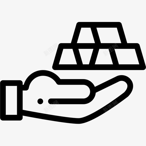 金锭经济27直系图标svg_新图网 https://ixintu.com 直系 经济27 金锭