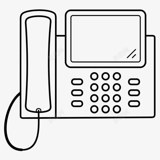 ip电话语音ip技术图标svg_新图网 https://ixintu.com ip技术 ip电话 ip网络 voip电话 语音