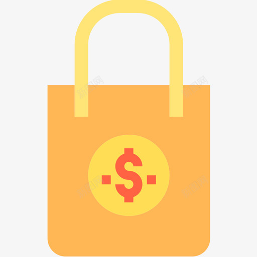 购物袋银行和金融21扁平图标svg_新图网 https://ixintu.com 扁平 购物袋 银行和金融21