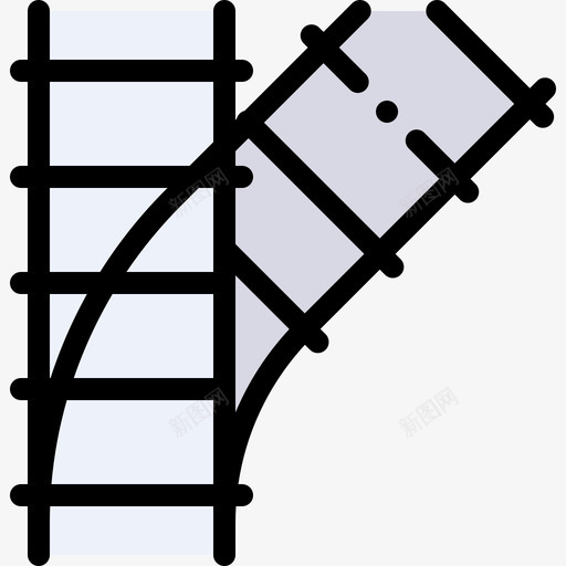轨道火车站2线颜色图标svg_新图网 https://ixintu.com 火车站2 线颜色 轨道