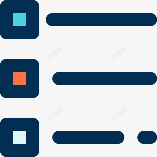 列表web导航3线性颜色图标svg_新图网 https://ixintu.com web导航3 列表 线性颜色