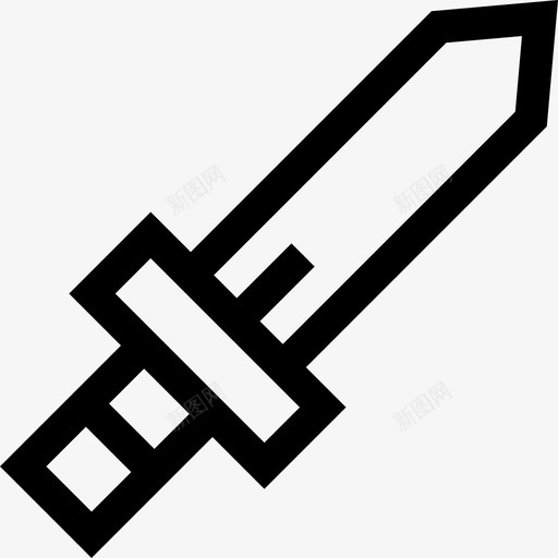 剑沙漠3直线型图标svg_新图网 https://ixintu.com 剑 沙漠3 直线型