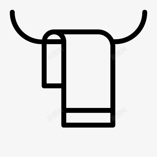 毛巾浴室卫生用品图标svg_新图网 https://ixintu.com 卫生用品 卫生间 毛巾 浴室 酒店2 餐巾