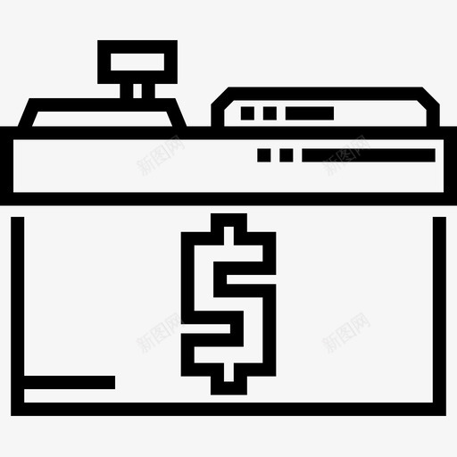 收银台17号咖啡厅直系图标svg_新图网 https://ixintu.com 17号咖啡厅 收银台 直系