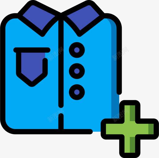衬衫网店5线颜色图标svg_新图网 https://ixintu.com 线颜色 网店5 衬衫