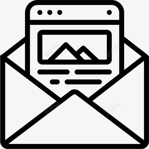 电子邮件网页69线性图标svg_新图网 https://ixintu.com 电子邮件 线性 网页设计69