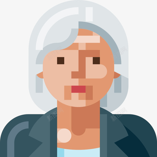 女商人阿凡达60扁平图标svg_新图网 https://ixintu.com 女商人 扁平 阿凡达60