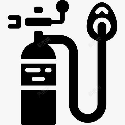 氧气医疗设备2填充图标svg_新图网 https://ixintu.com 医疗设备2 填充 氧气