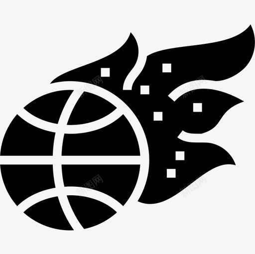 火焰篮球12雕文图标svg_新图网 https://ixintu.com 火焰 篮球12 雕文