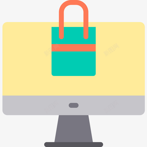 网店购物107持平图标svg_新图网 https://ixintu.com 持平 网店 购物107