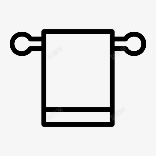 毛巾浴室卫生用品图标svg_新图网 https://ixintu.com 卫生用品 卫生间 毛巾 浴室 酒店1 餐巾
