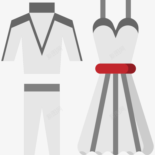 服装婚礼125平装图标svg_新图网 https://ixintu.com 婚礼125 平装 服装