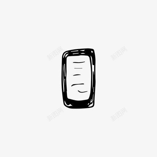 智能手机商务办公图标svg_新图网 https://ixintu.com 办公 商务 智能手机