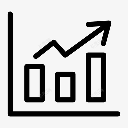 柱状图图表增加图标svg_新图网 https://ixintu.com 图表 增加 学术3媒介 柱状图 统计