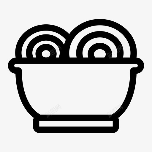 面条亚洲面碗图标svg_新图网 https://ixintu.com 亚洲面 碗 面条 食物 饭