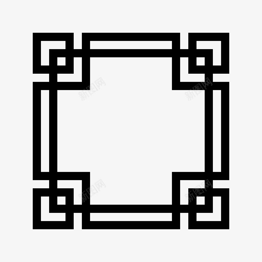 中国框架边界装饰图标svg_新图网 https://ixintu.com 中国框架 中国框架边界 装饰 边界