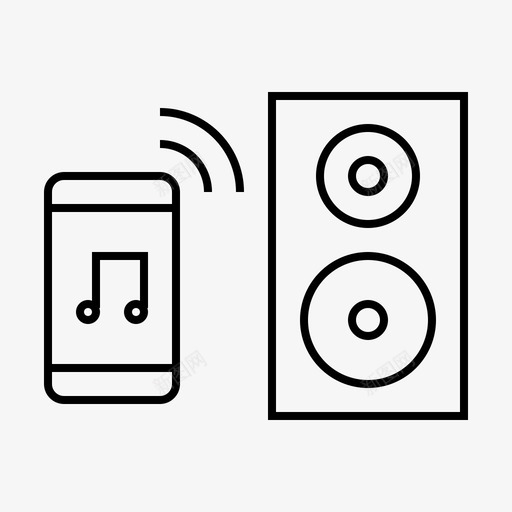智能音箱设备硬件图标svg_新图网 https://ixintu.com 智能音箱 物联网轻量化 硬件 网络 设备