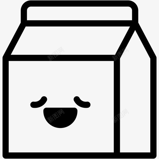 放松表情牛奶表情表情图标svg_新图网 https://ixintu.com 放松表情 牛奶表情 表情