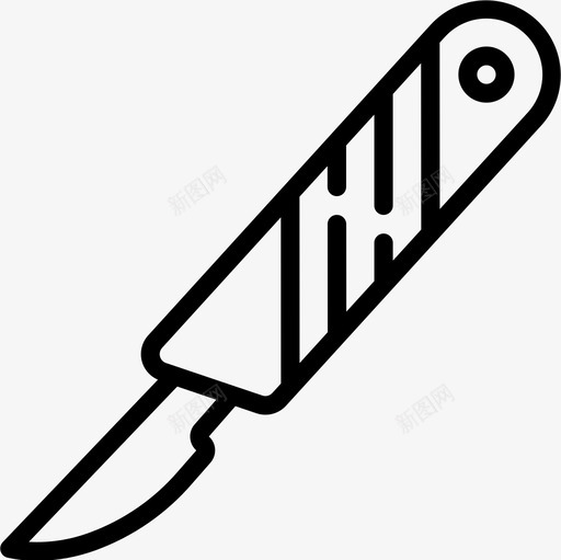 手术刀医疗器械线性图标svg_新图网 https://ixintu.com 医疗器械 手术刀 线性