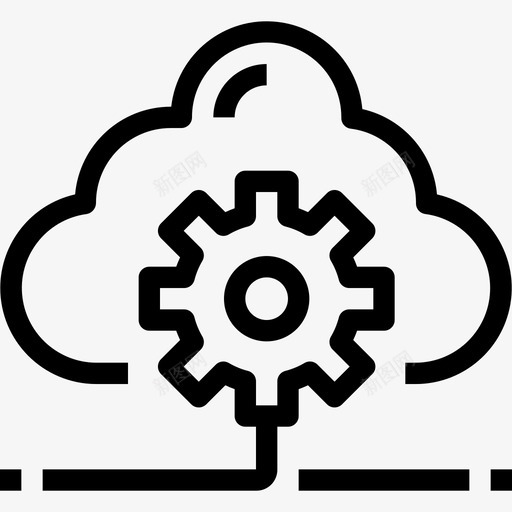 云计算企业管理12线性图标svg_新图网 https://ixintu.com 云计算 企业管理12 线性