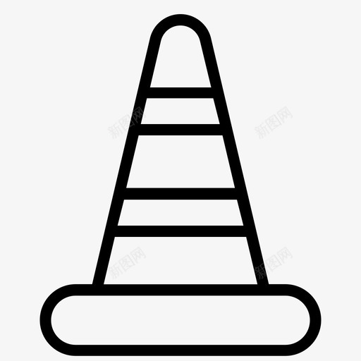 路障分隔符噪音图标svg_新图网 https://ixintu.com 交通锥 分隔符 噪音 旅行 警告 路障