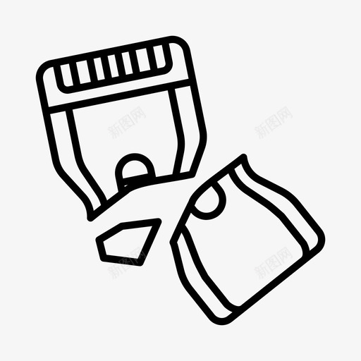 坏剃须刀器具胡须图标svg_新图网 https://ixintu.com 器具 坏剃须刀 家用电器 工具 胡须