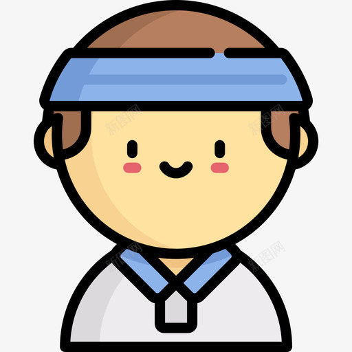 网球运动员体育头像5线性颜色图标svg_新图网 https://ixintu.com 体育头像5 线性颜色 网球运动员