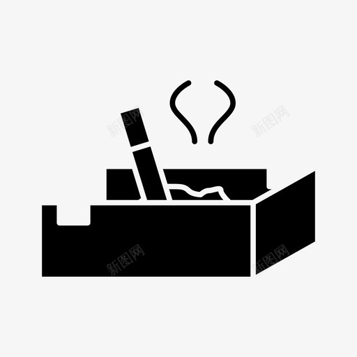 烟灰缸电器香烟图标svg_新图网 https://ixintu.com 吸烟 家用电器 工具 烟灰缸 电器 香烟