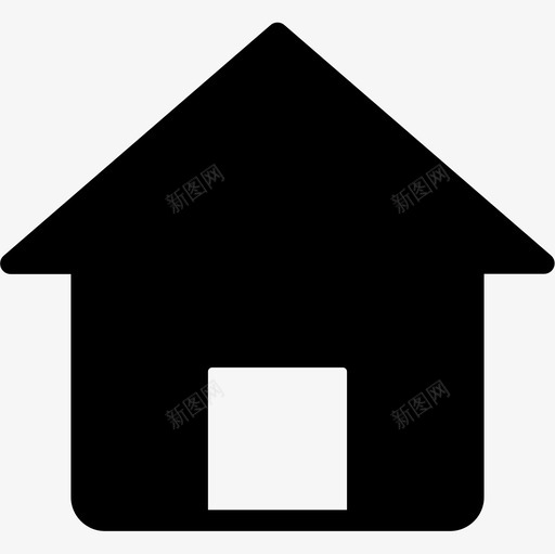 住宅74号建筑填充图标svg_新图网 https://ixintu.com 74号建筑 住宅 填充