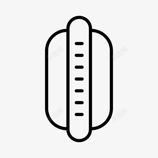 热狗美食快餐图标svg_新图网 https://ixintu.com 外卖 快餐 热狗 美食