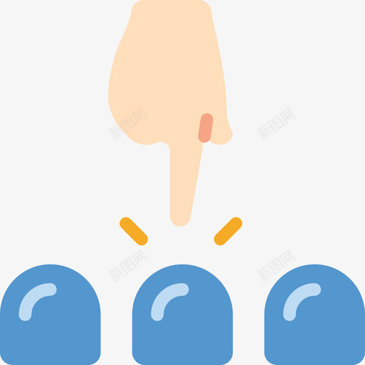 顶针赌博19扁平图标svg_新图网 https://ixintu.com 扁平 赌博19 顶针
