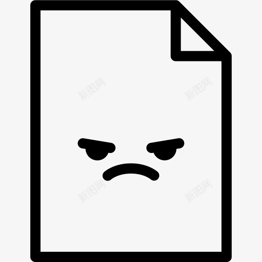 mad文档表情符号图标svg_新图网 https://ixintu.com mad 情感 文件 文档 纸张 纸张表情符号行 表情符号