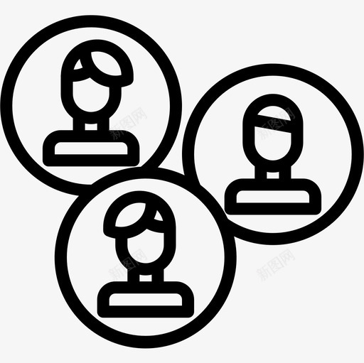 连接社交网络17线性图标svg_新图网 https://ixintu.com 社交网络17 线性 连接