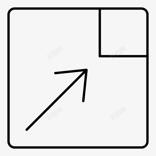 展开全屏调整大小图标svg_新图网 https://ixintu.com 全屏 基本ui大纲图标 展开 调整大小