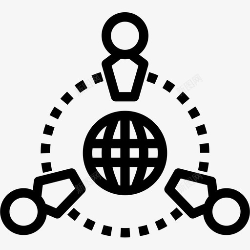 团队合作业务234直系图标svg_新图网 https://ixintu.com 业务234 团队合作 直系