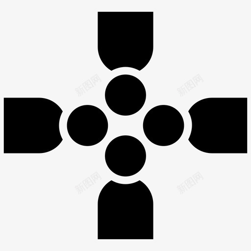 用户组社区人员图标svg_新图网 https://ixintu.com 人员 人员组和社区符号字形图标 用户组 社交 社区