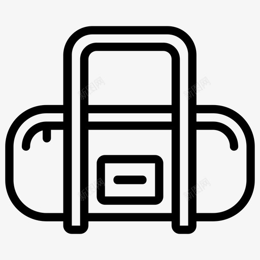 运动包包健身房图标svg_新图网 https://ixintu.com 健身房 包 运动包