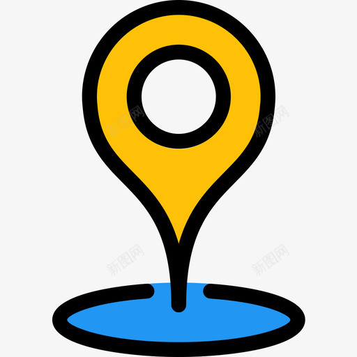 管脚地图位置2线颜色图标svg_新图网 https://ixintu.com 地图位置2 管脚 线颜色